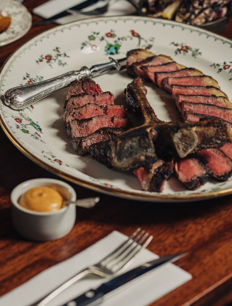 PORTERHOUSE STEAK WITH CHILLI HOLLANDAISE